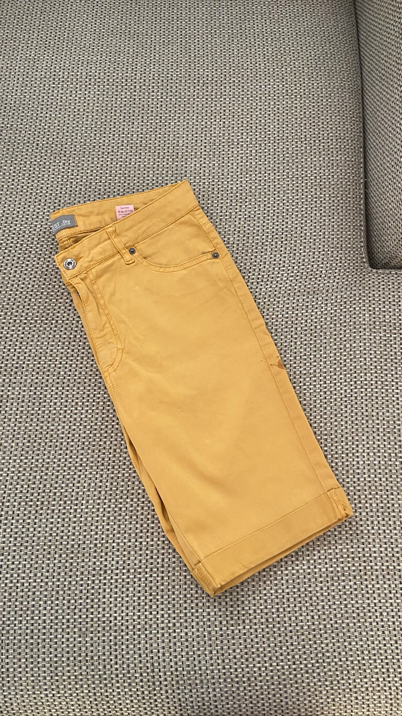 Short largo de jean amarillo – photo 13